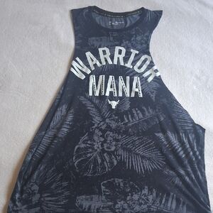 Under Armour Men's 2XL Sleeveless Black Loose Tank Warrior Mana